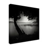 Trademark Fine Art Yucel Basoglu 'Lake Silhouette' Canvas Art, 24x24 1X06777-C2424GG